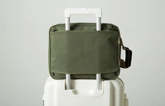 Convertible Cube Travel Tote – Cotton Carry-On Bag with Luggage Sleeve