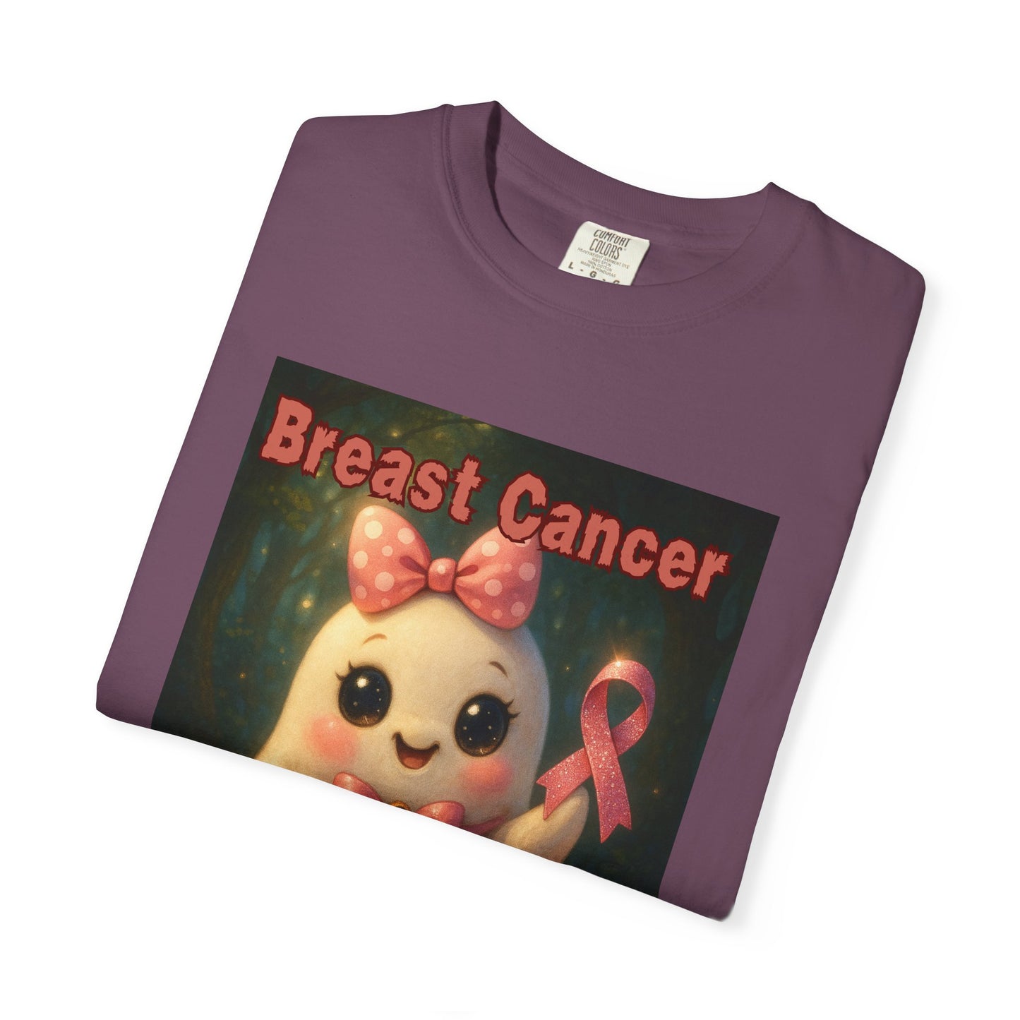 Breast Cancer Awareness Unisex T-Shirt - Cute Ghost Design, Pink Ribbon Tee, Supportive Gift, Casual Wear, October Fundraiser