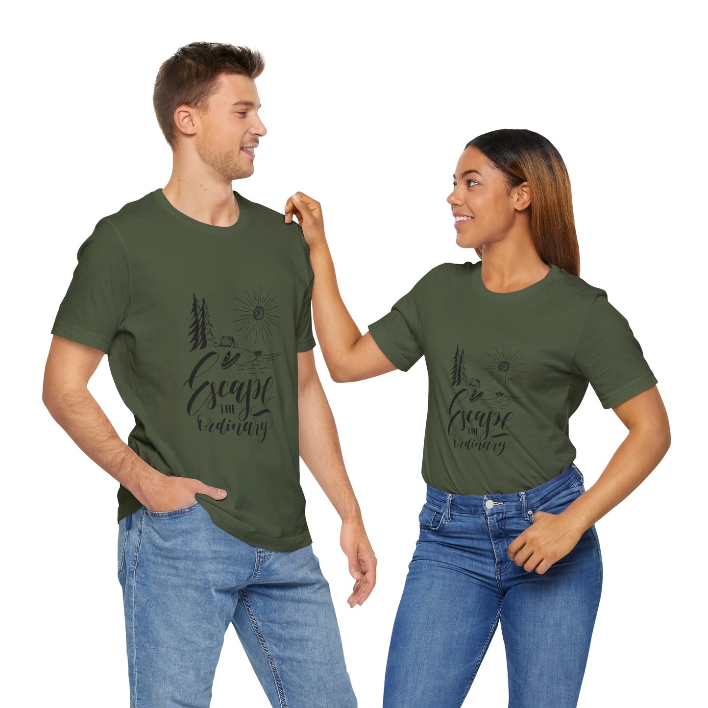 Escape the Ordinary T-Shirt | Bella+Canva Unisex Tee | Camping, Hiking, Adventure Shirt | Outdoor Wanderlust Graphic Tee