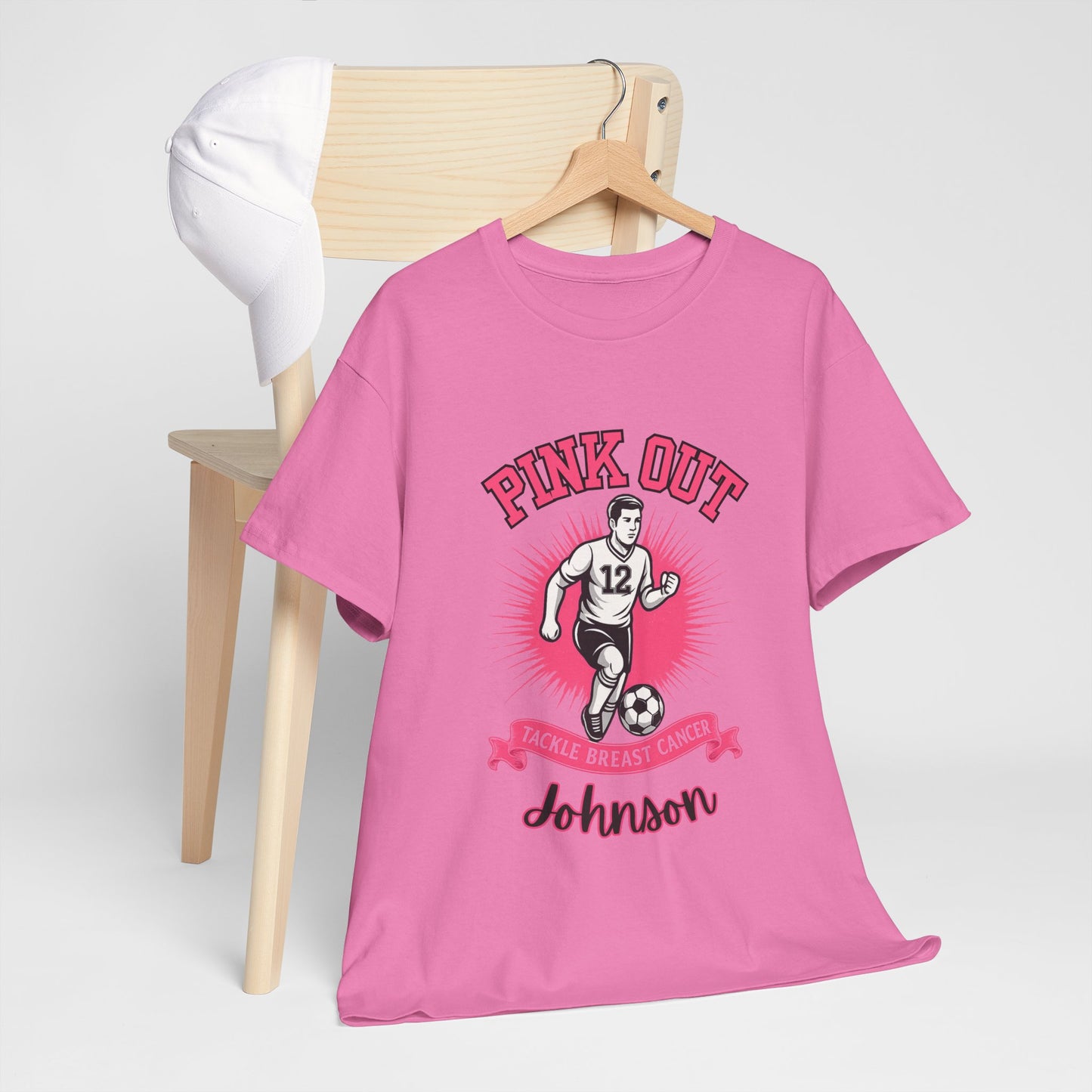 Personalized Pink Out Soccer Shirt | Breast Cancer Awareness Tee