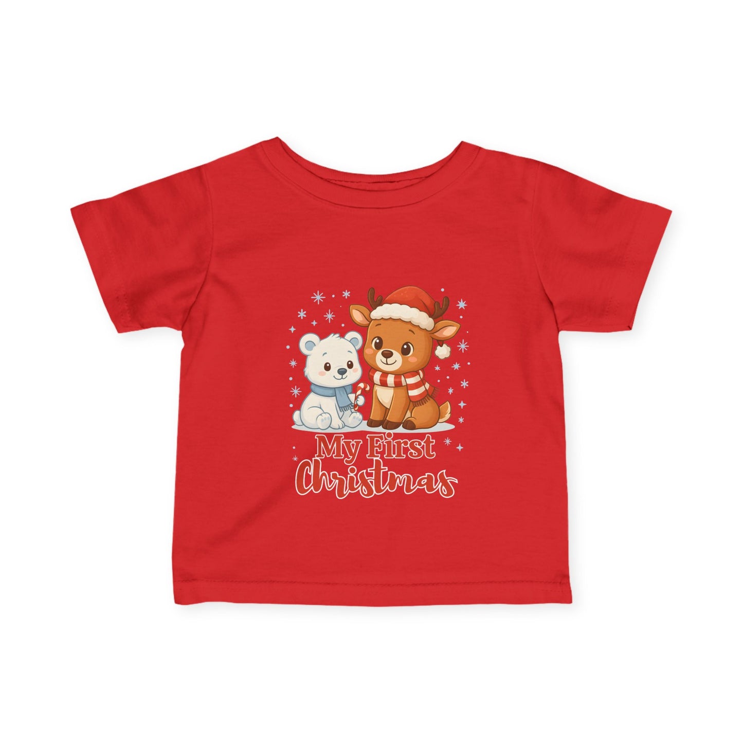 Personalized My First Christmas Infant T-Shirt | Baby Holiday Tee
