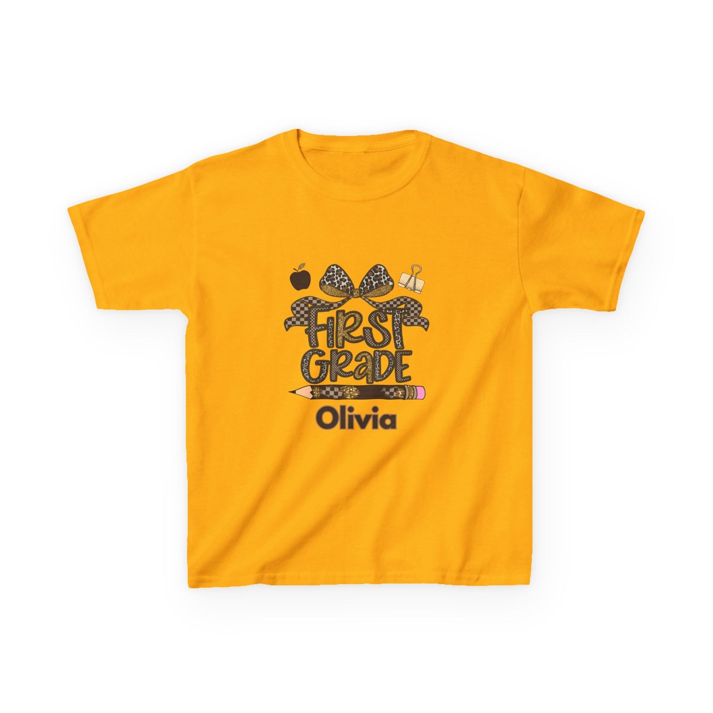 Personalized First Grade Kids Tee | Fun Back to School Apparel