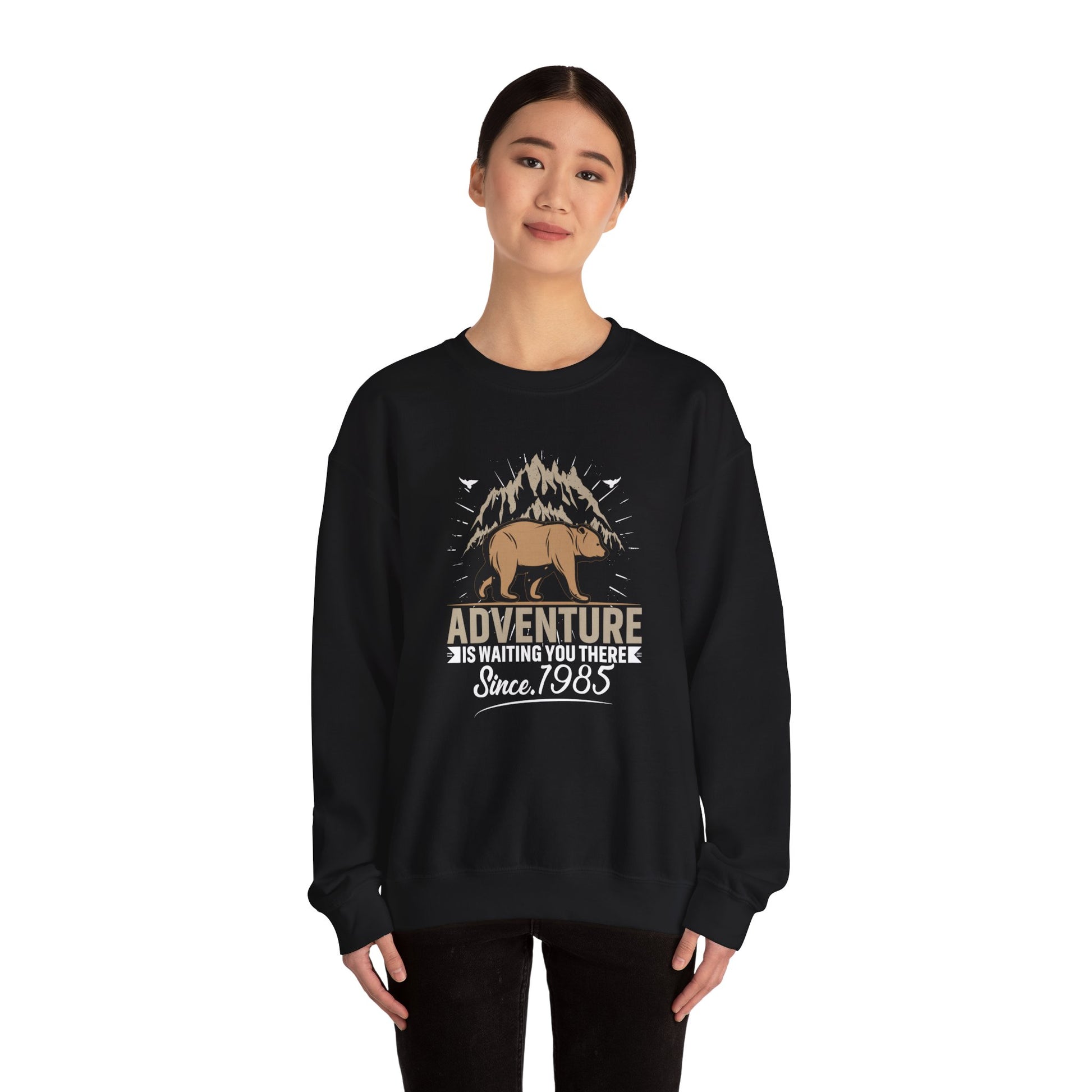 Cozy-Wild Mountain Bear Crewneck — view 7