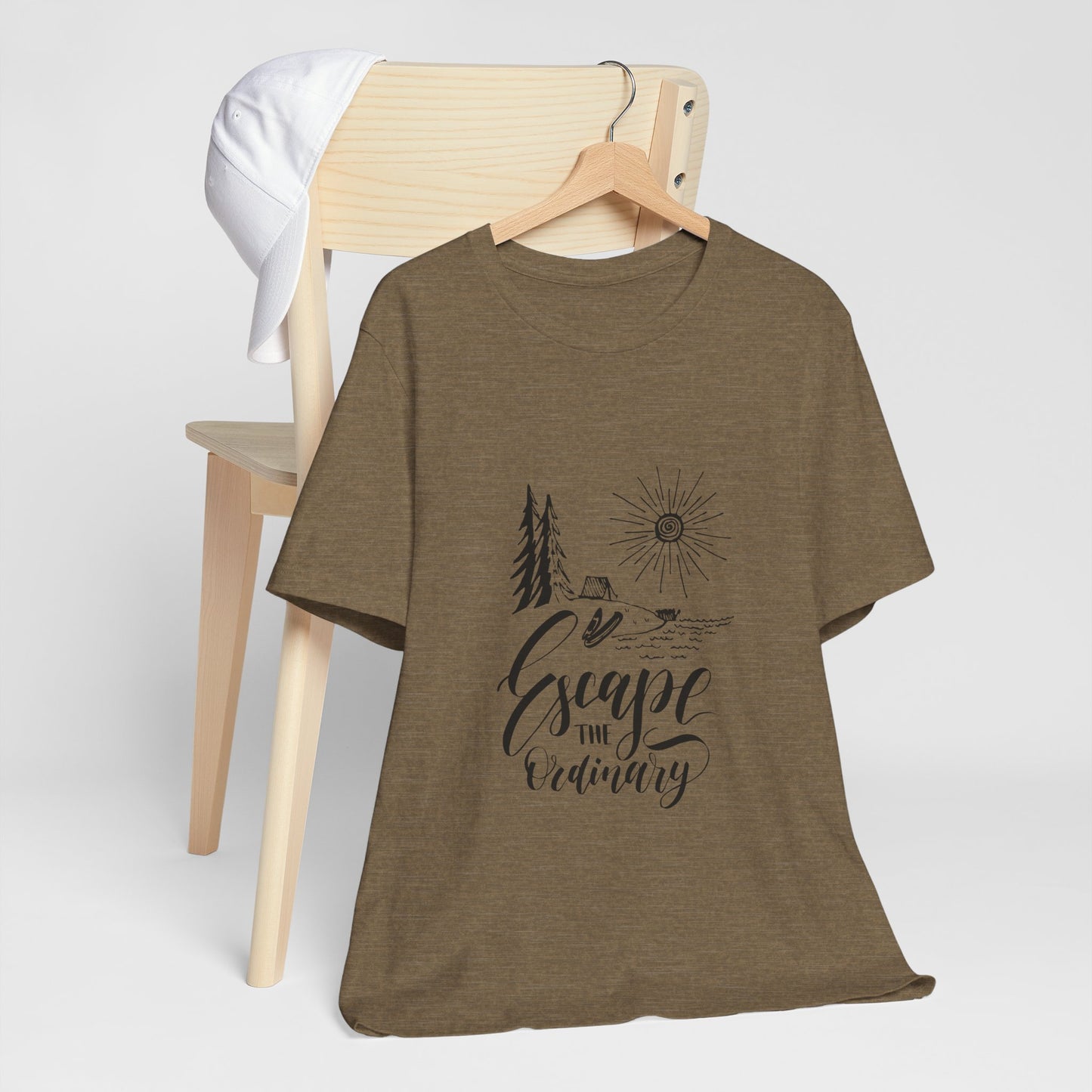 Escape the Ordinary T-Shirt | Bella+Canva Unisex Tee | Camping, Hiking, Adventure Shirt | Outdoor Wanderlust Graphic Tee