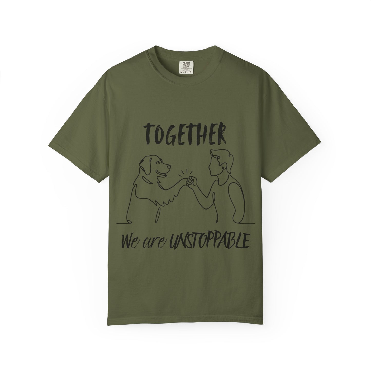 Unisex Dog Lover's T-Shirt, Together We are Unstoppable Shirt, Pet Owner Gift, Animal Rights Tee, Casual Everyday Wear