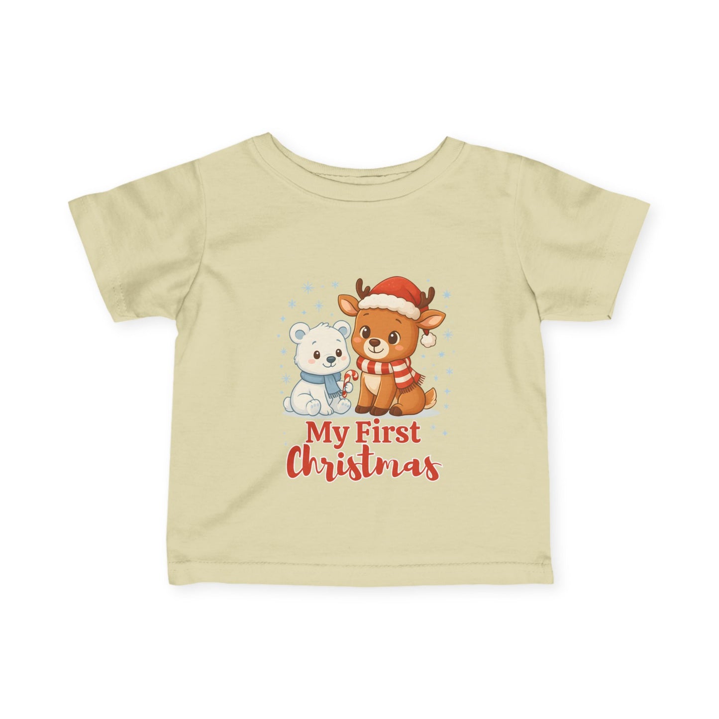 Personalized My First Christmas Infant T-Shirt | Baby Holiday Tee