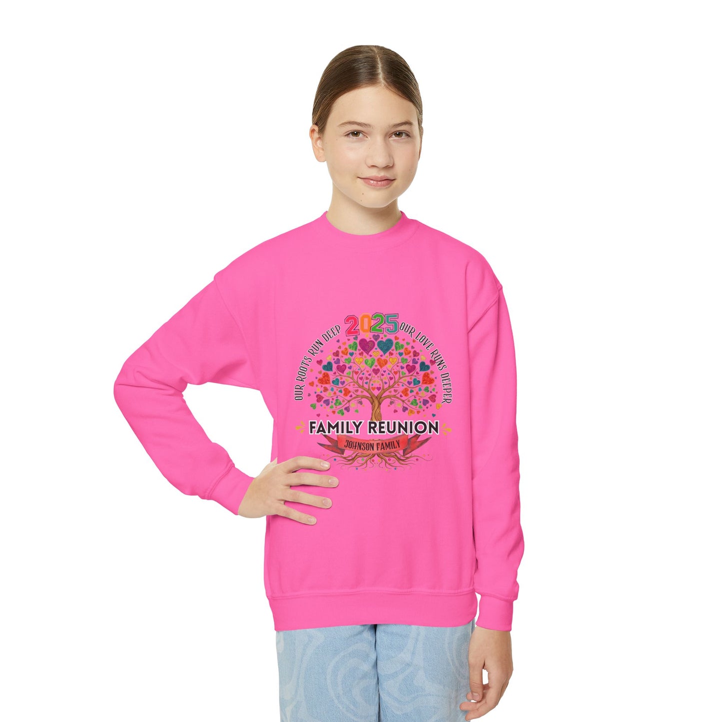 Youth 2025 Family Reunion Sweatshirt | Custom Kids Family Gift