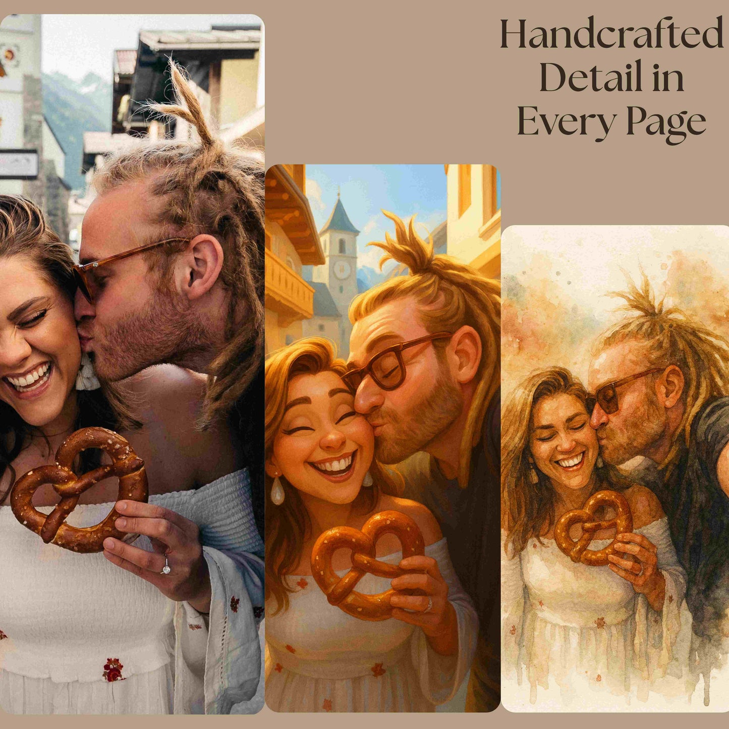 Turn Travel Photos Into Art | Custom Cartoon, Manga, Comic, Watercolor, Charcoal, or Oil Painting | Canvas or Gift Keepsake