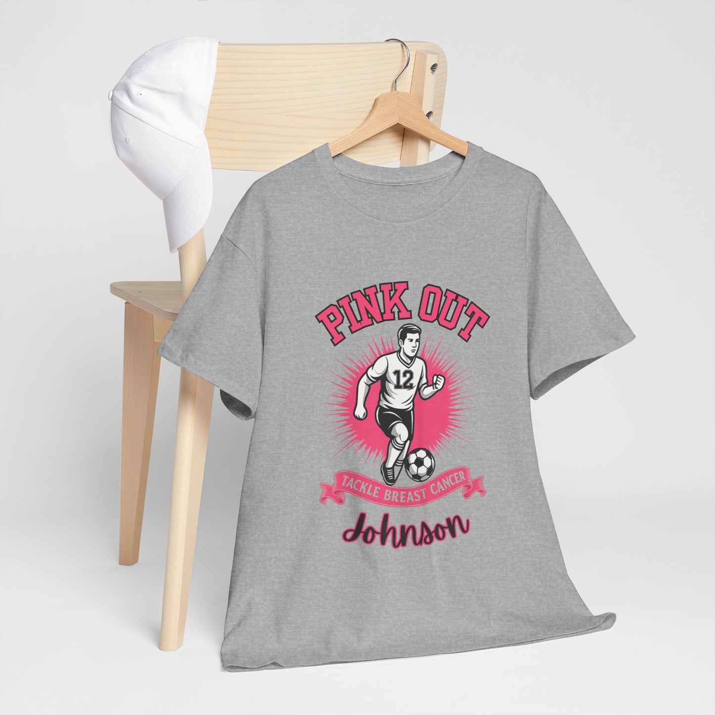 Personalized Pink Out Soccer Shirt | Breast Cancer Awareness Tee