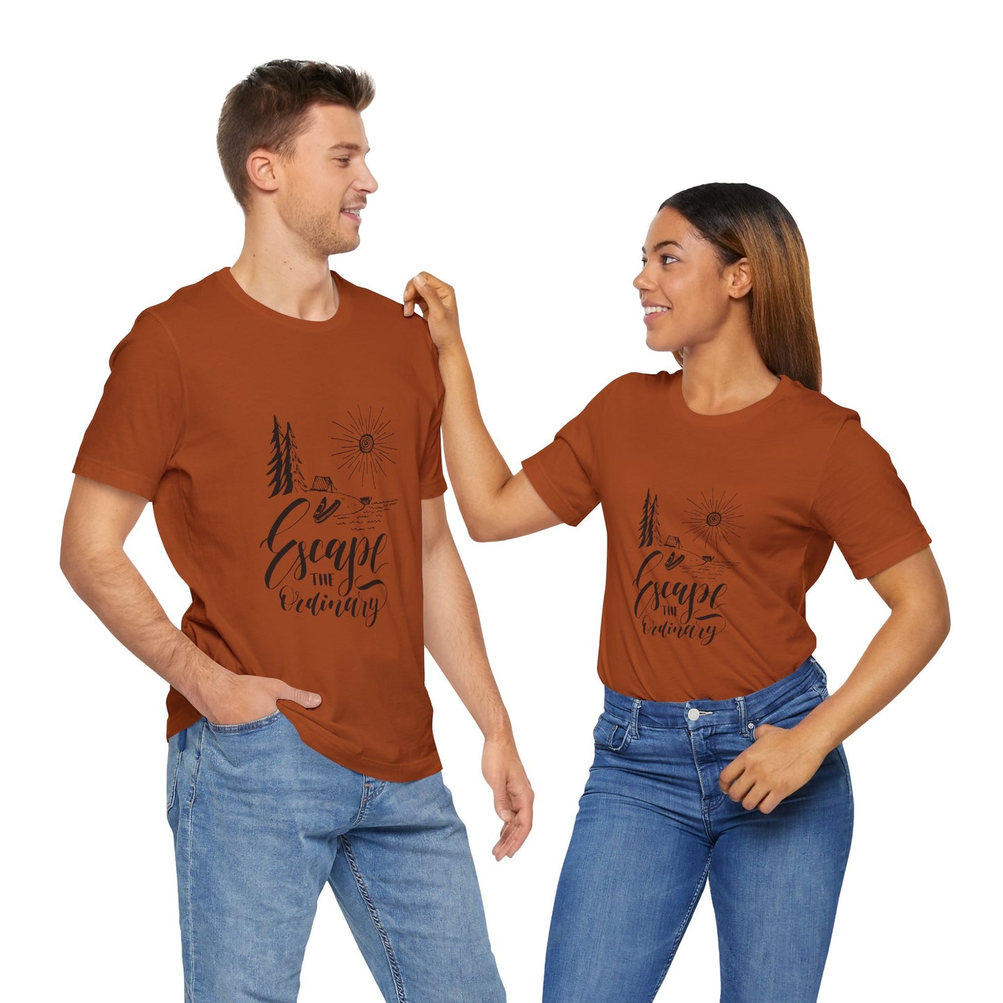 Escape the Ordinary T-Shirt | Bella+Canva Unisex Tee | Camping, Hiking, Adventure Shirt | Outdoor Wanderlust Graphic Tee