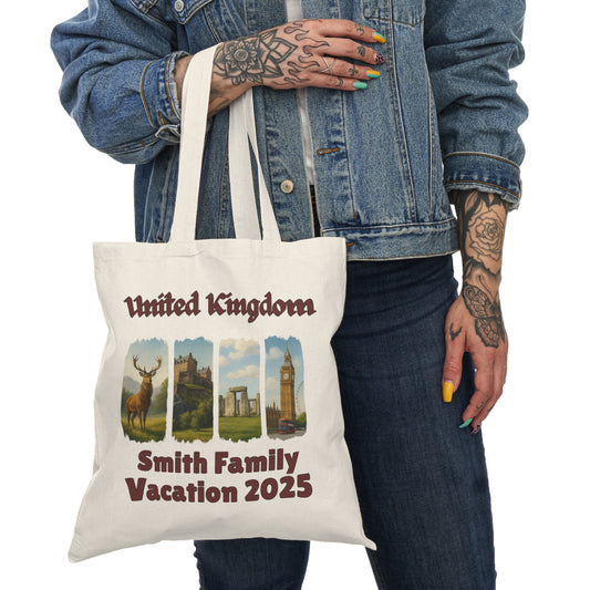 Personalized Rustic Nature Tote Bag, Eco-Friendly Bag, Travel Bag, Gift for Nature Lovers, Customizable Sustainable Shopping Tote