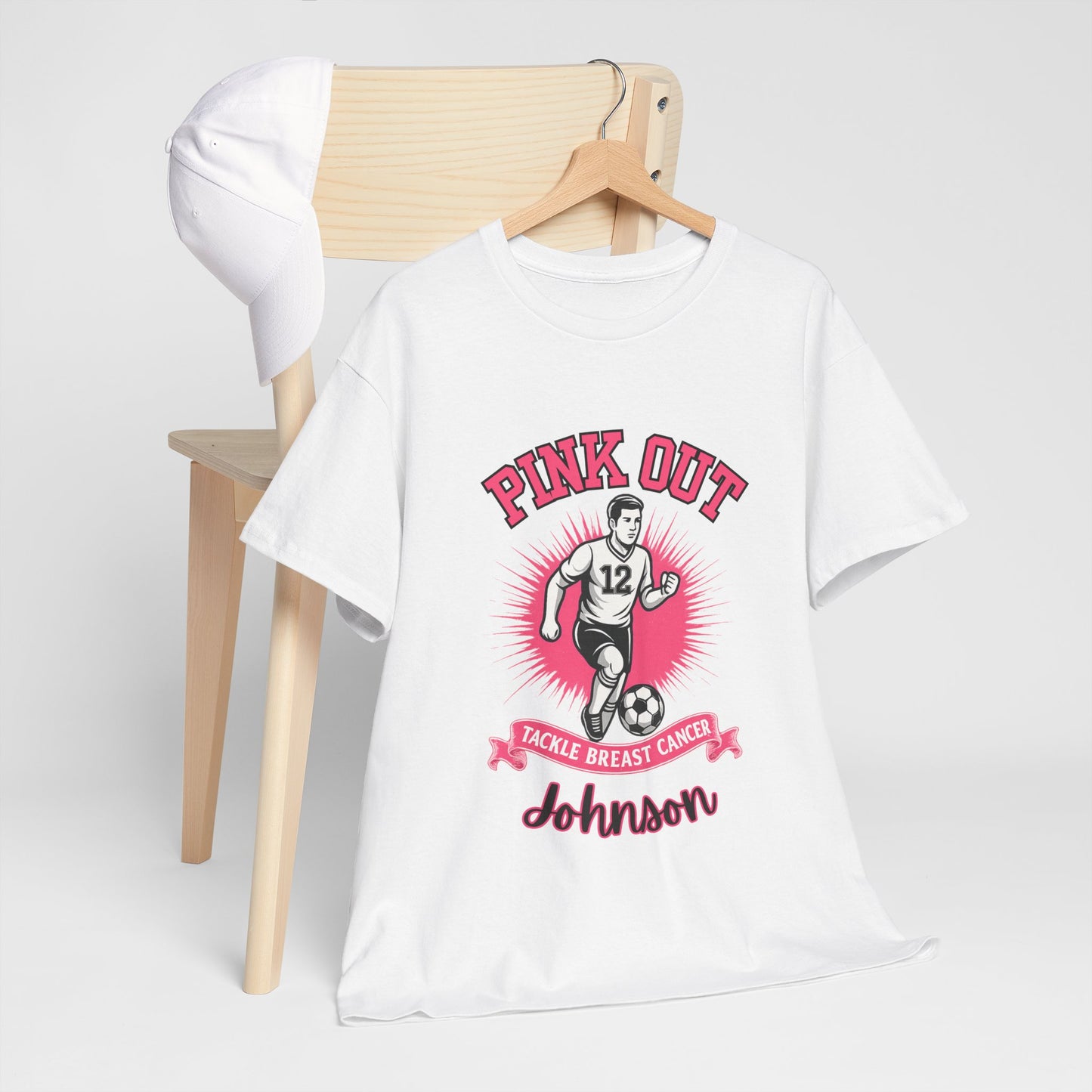 Personalized Pink Out Soccer Shirt | Breast Cancer Awareness Tee