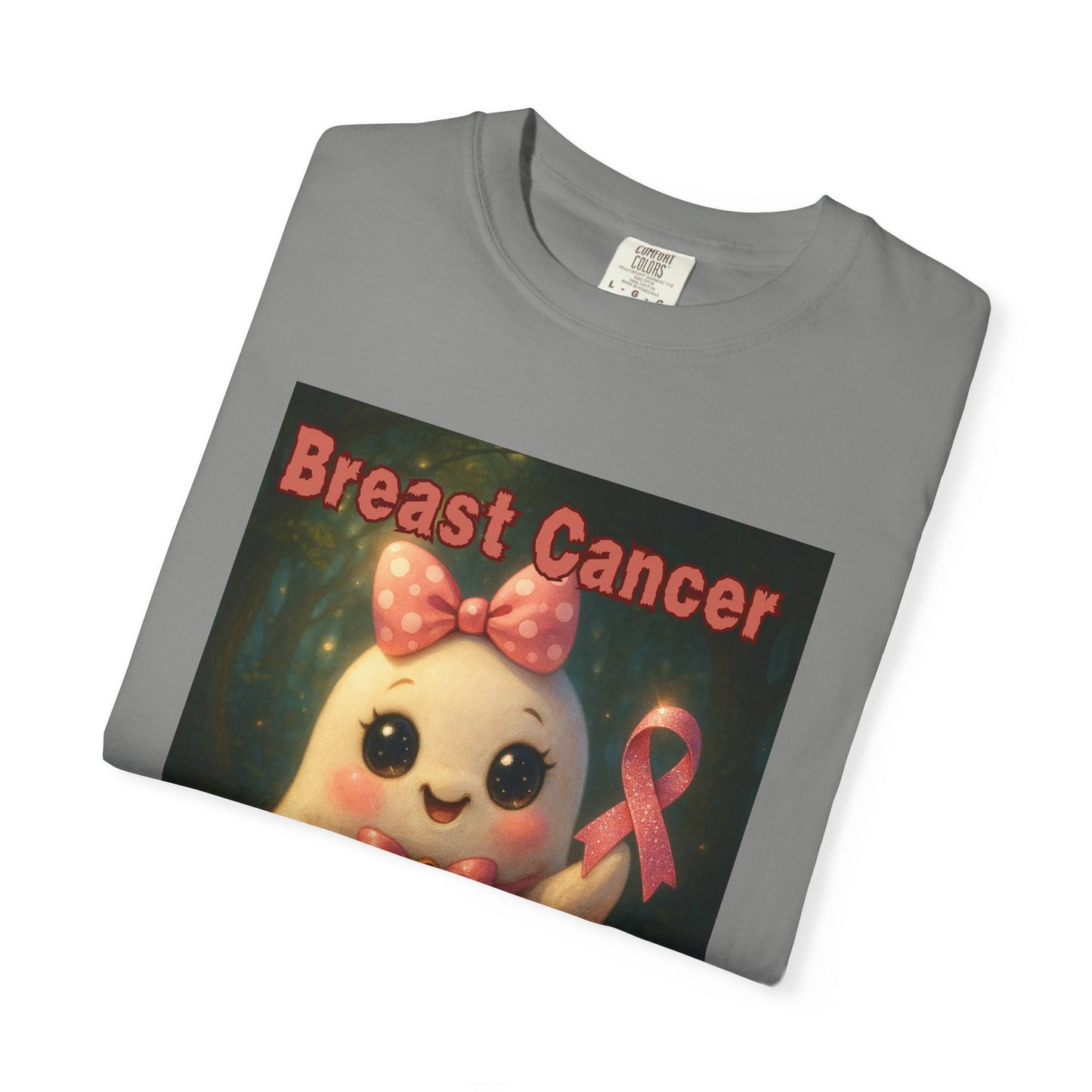 Breast Cancer Awareness Unisex T-Shirt - Cute Ghost Design, Pink Ribbon Tee, Supportive Gift, Casual Wear, October Fundraiser