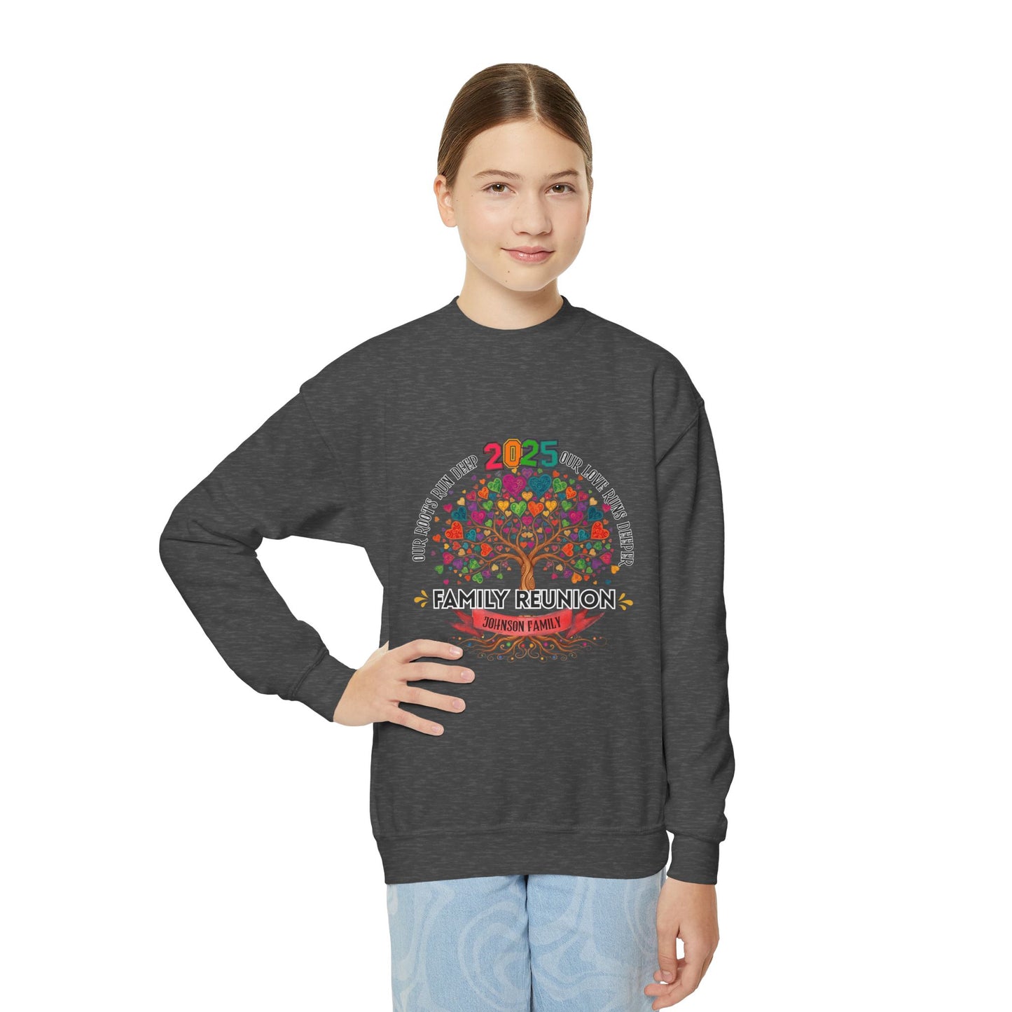 Youth 2025 Family Reunion Sweatshirt | Custom Kids Family Gift