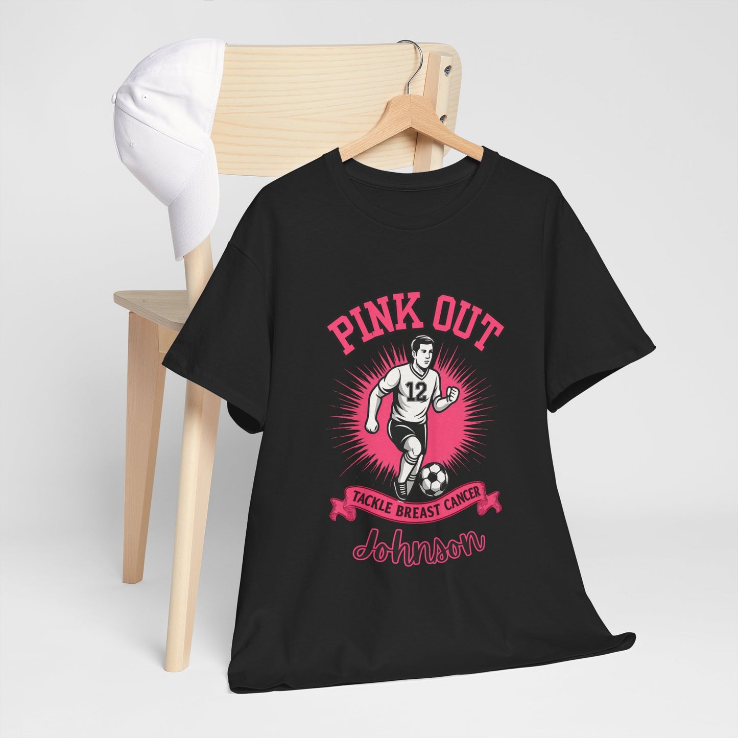 Personalized Pink Out Soccer Shirt | Breast Cancer Awareness Tee