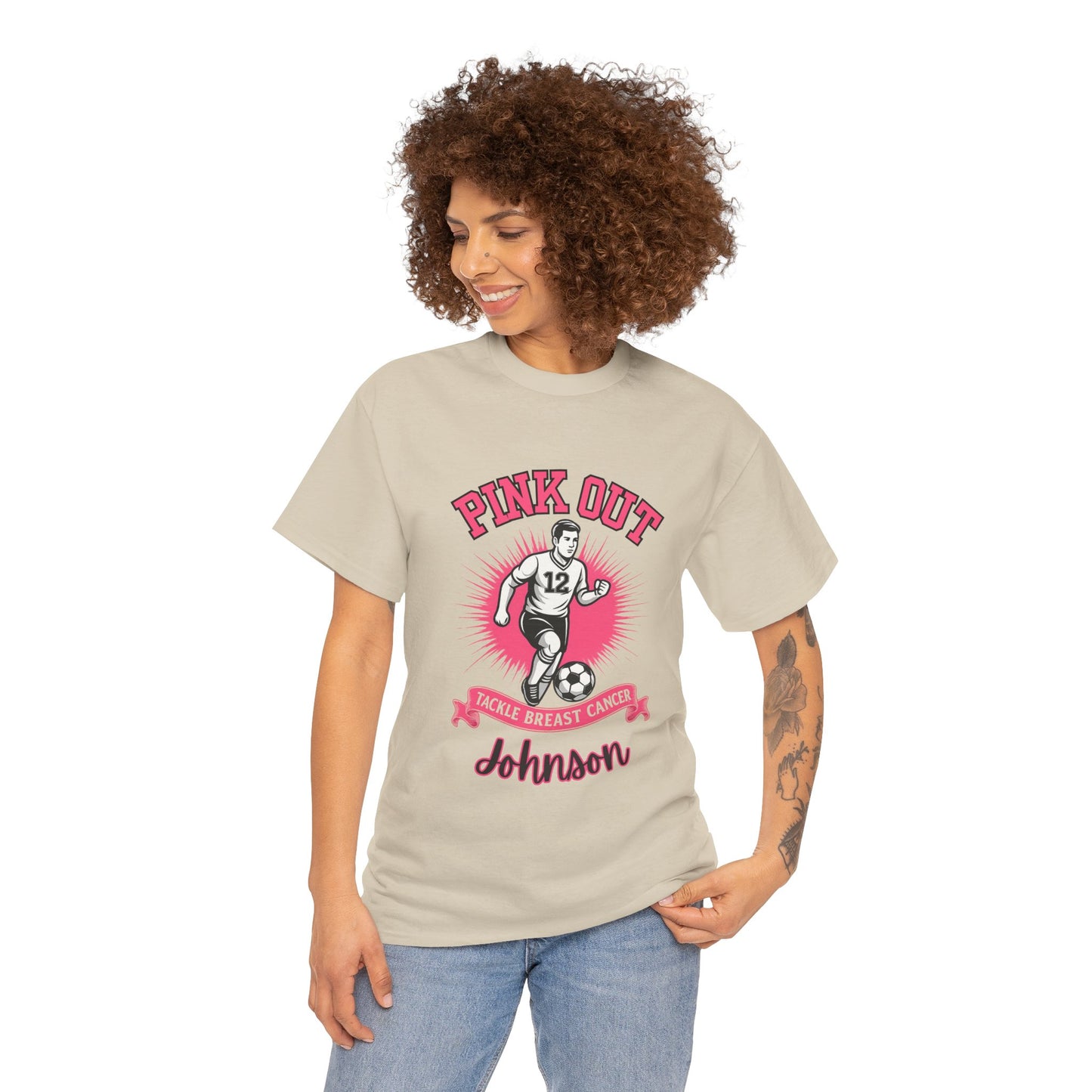 Personalized Pink Out Soccer Shirt | Breast Cancer Awareness Tee