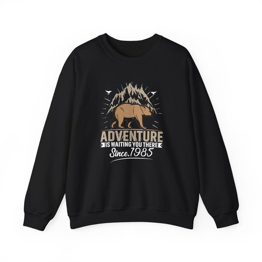 Cozy-Wild Mountain Bear Crewneck