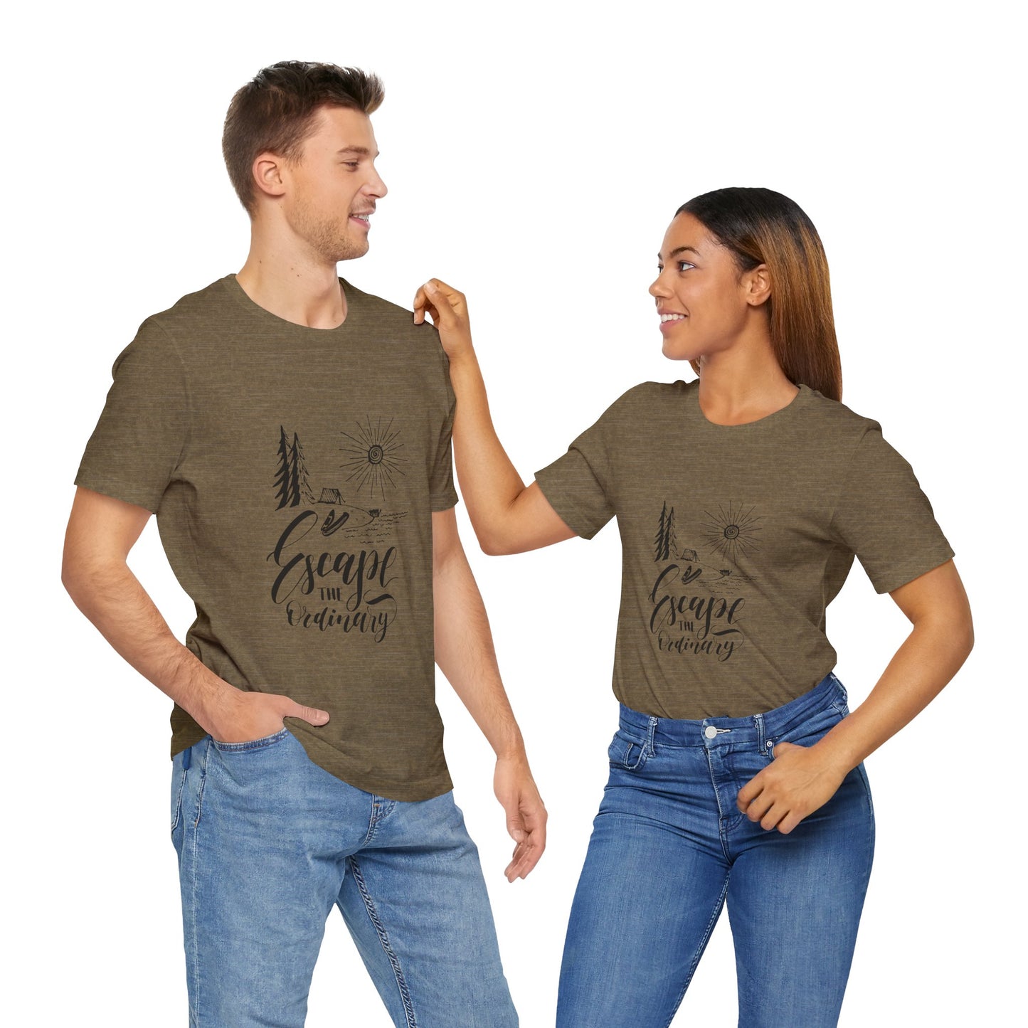 Escape the Ordinary T-Shirt | Bella+Canva Unisex Tee | Camping, Hiking, Adventure Shirt | Outdoor Wanderlust Graphic Tee