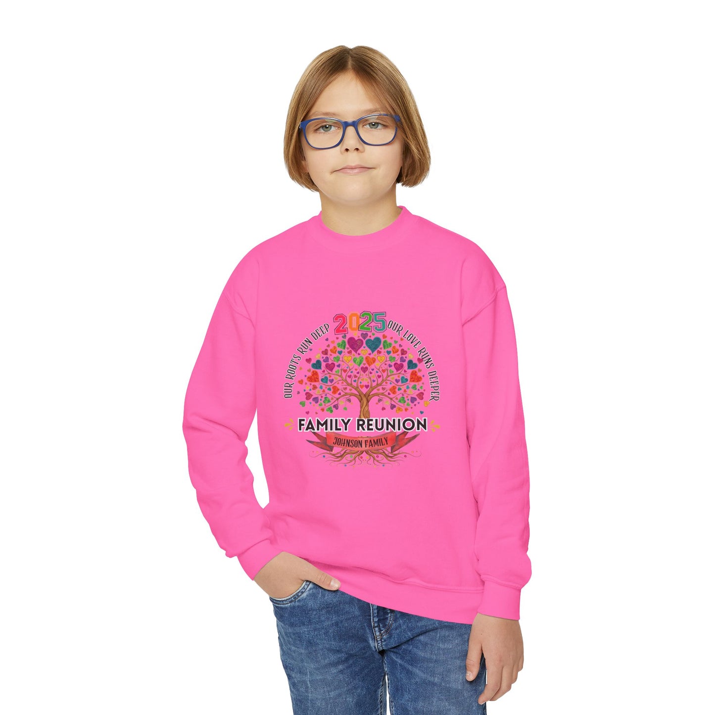 Youth 2025 Family Reunion Sweatshirt | Custom Kids Family Gift