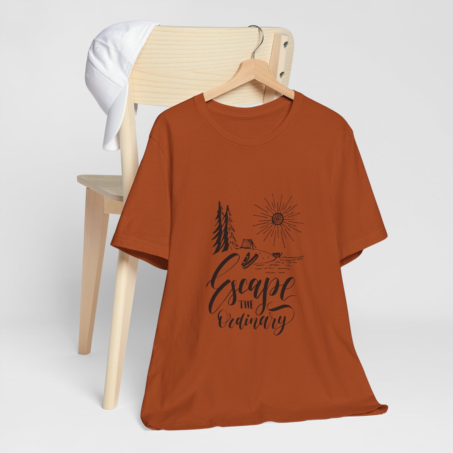 Escape the Ordinary T-Shirt | Bella+Canva Unisex Tee | Camping, Hiking, Adventure Shirt | Outdoor Wanderlust Graphic Tee