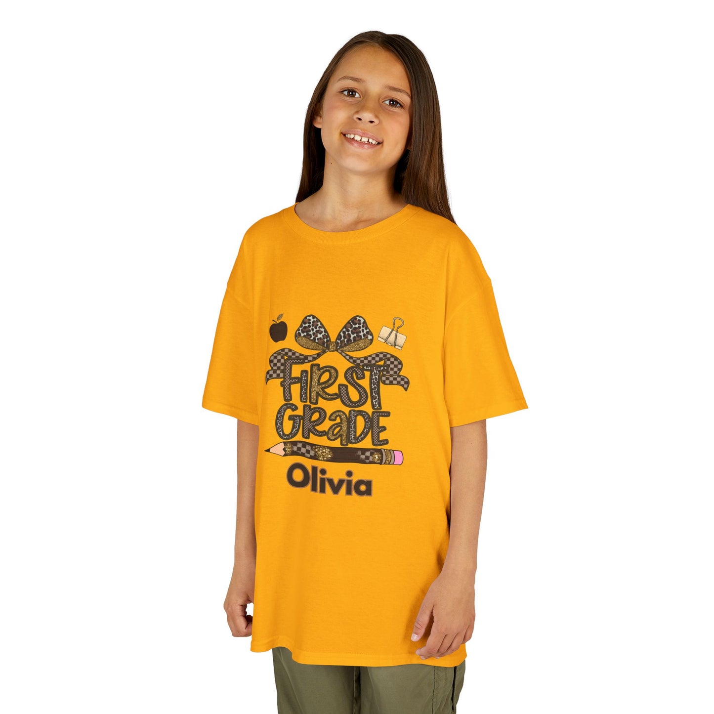 Personalized First Grade Kids Tee | Fun Back to School Apparel