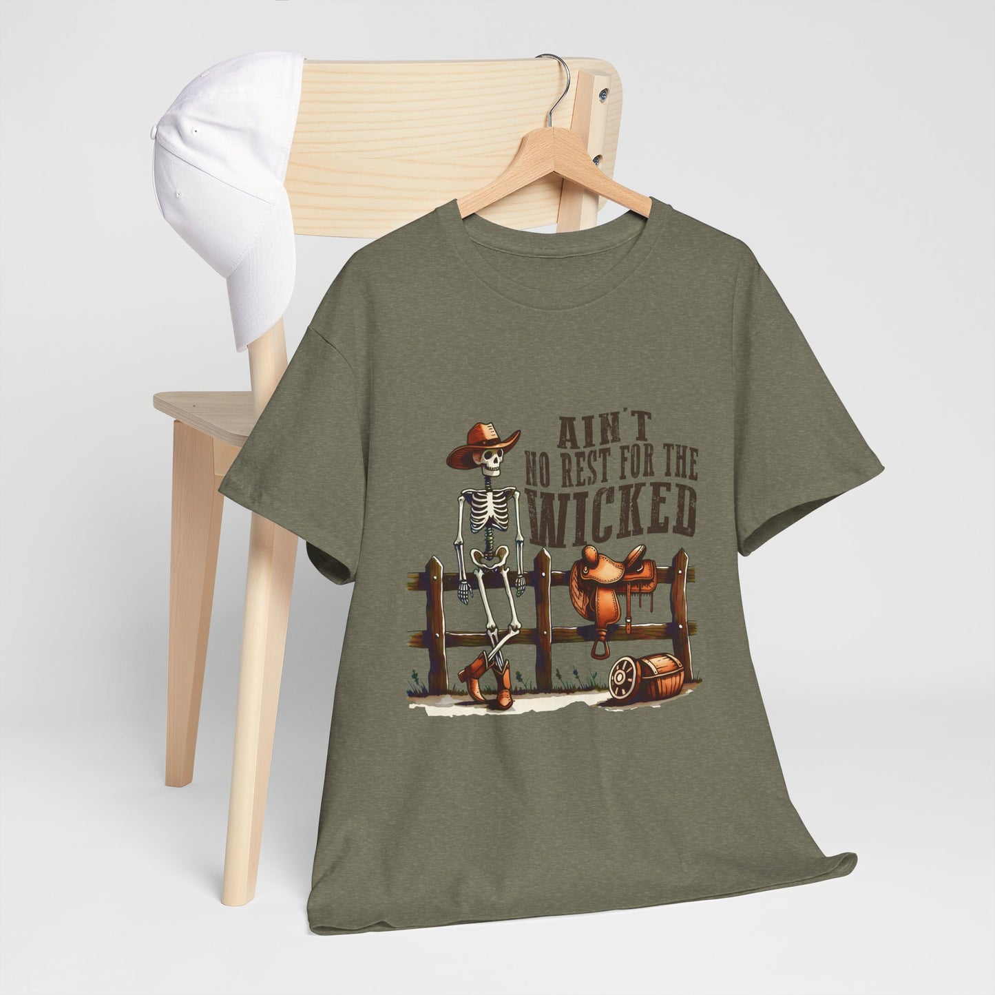 Ain't No Rest for the Wicked Tee | Unisex Graphic Cotton Shirt for Music Lovers