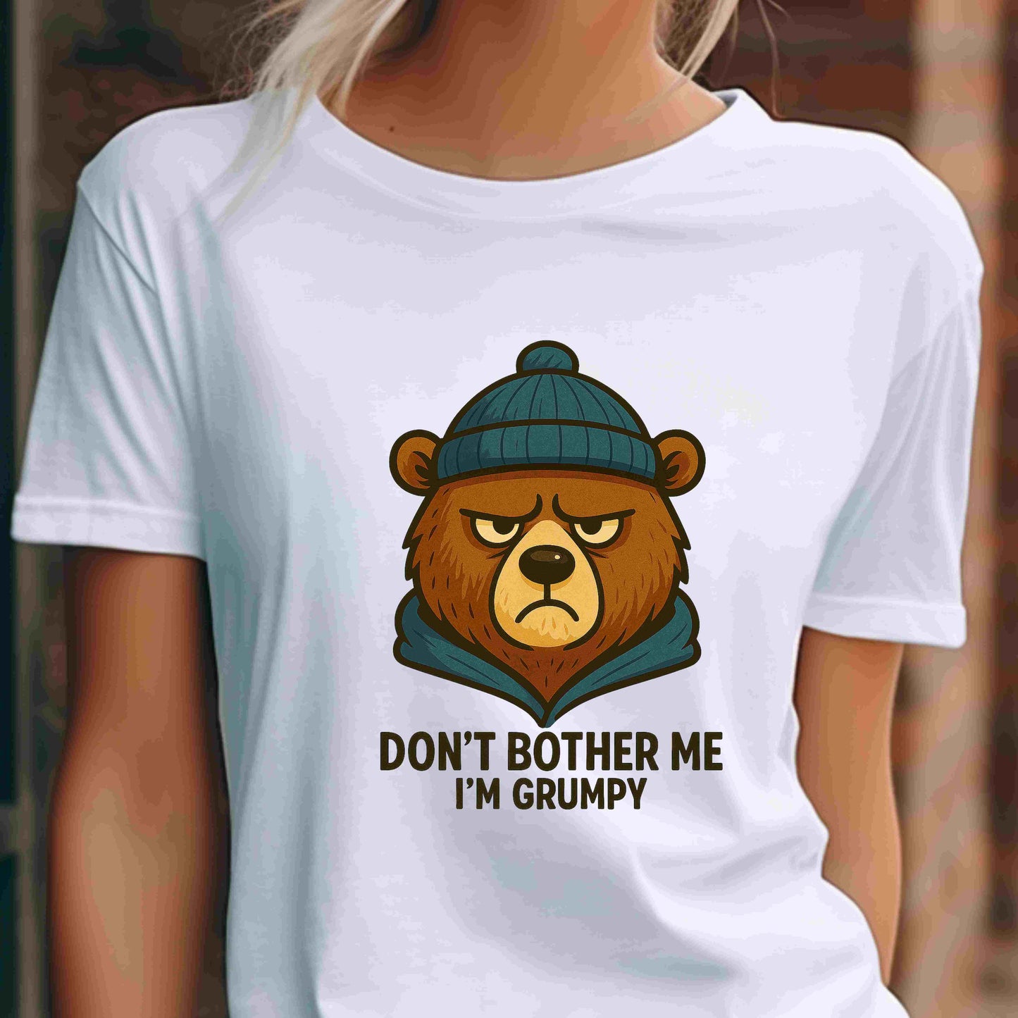 Grumpy Bear PNG Bundle – 5 Cute Winter Bear Clipart Files | Digital Download for Sublimation, T-Shirts, Mugs, Stickers, and More