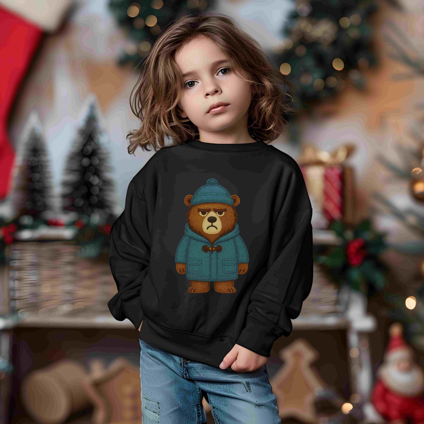 Grumpy Bear PNG Bundle – 5 Cute Winter Bear Clipart Files | Digital Download for Sublimation, T-Shirts, Mugs, Stickers, and More