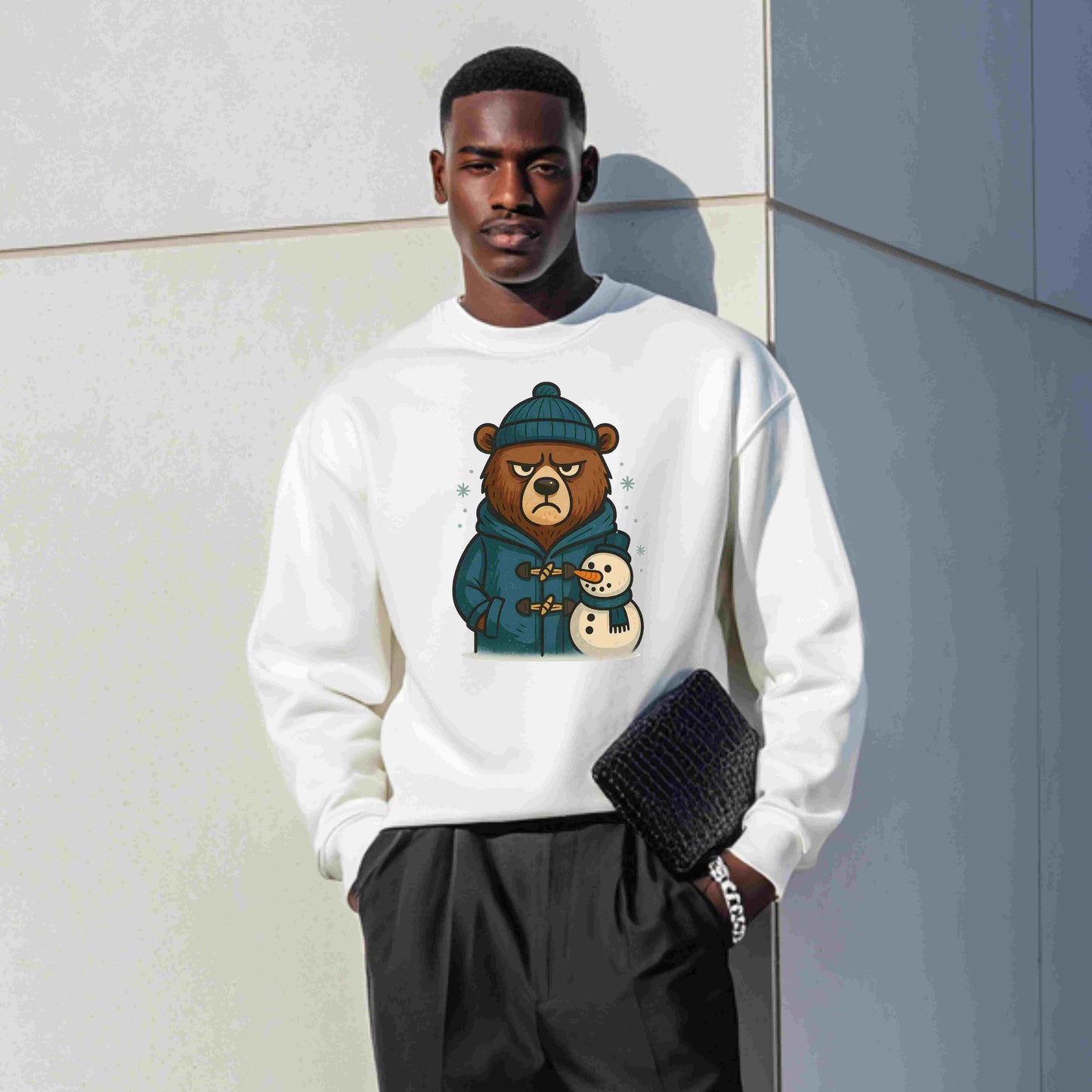 Grumpy Bear PNG Bundle – 5 Cute Winter Bear Clipart Files | Digital Download for Sublimation, T-Shirts, Mugs, Stickers, and More