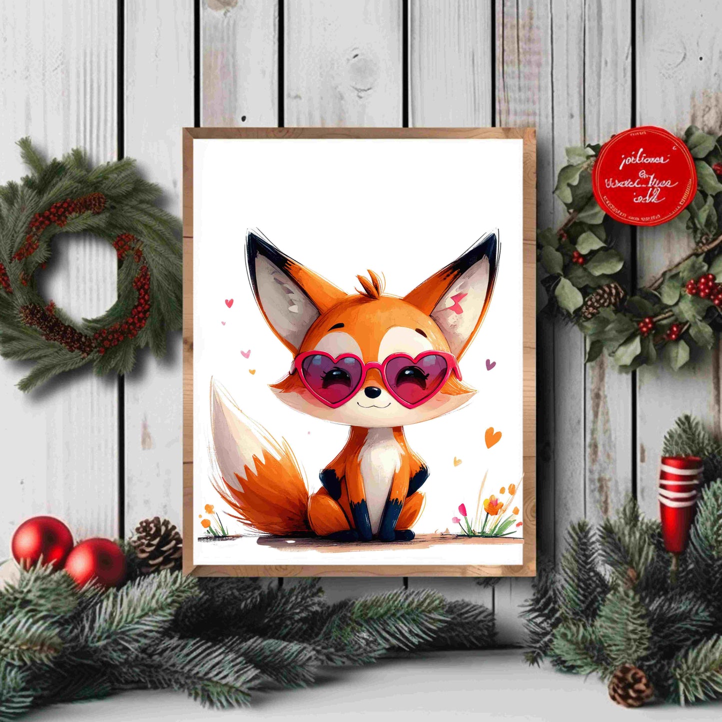Fox PNG Bundle – 4 Adorable Fox Clipart Images (Digital Download)