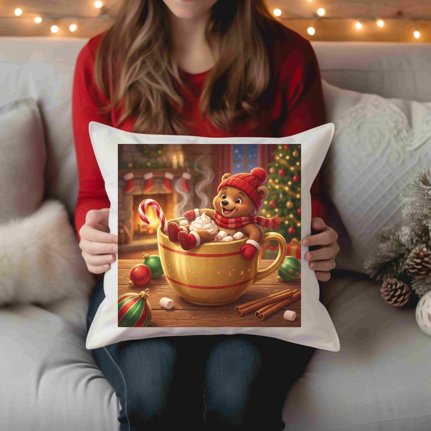 Christmas Bear Mug Clipart Bundle – 5 PNGs