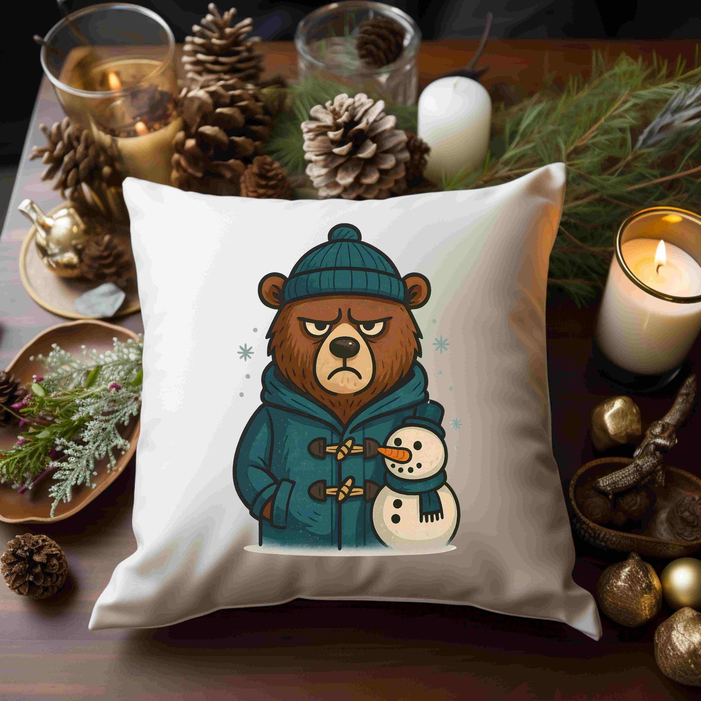 Grumpy Bear PNG Bundle – 5 Cute Winter Bear Clipart Files | Digital Download for Sublimation, T-Shirts, Mugs, Stickers, and More