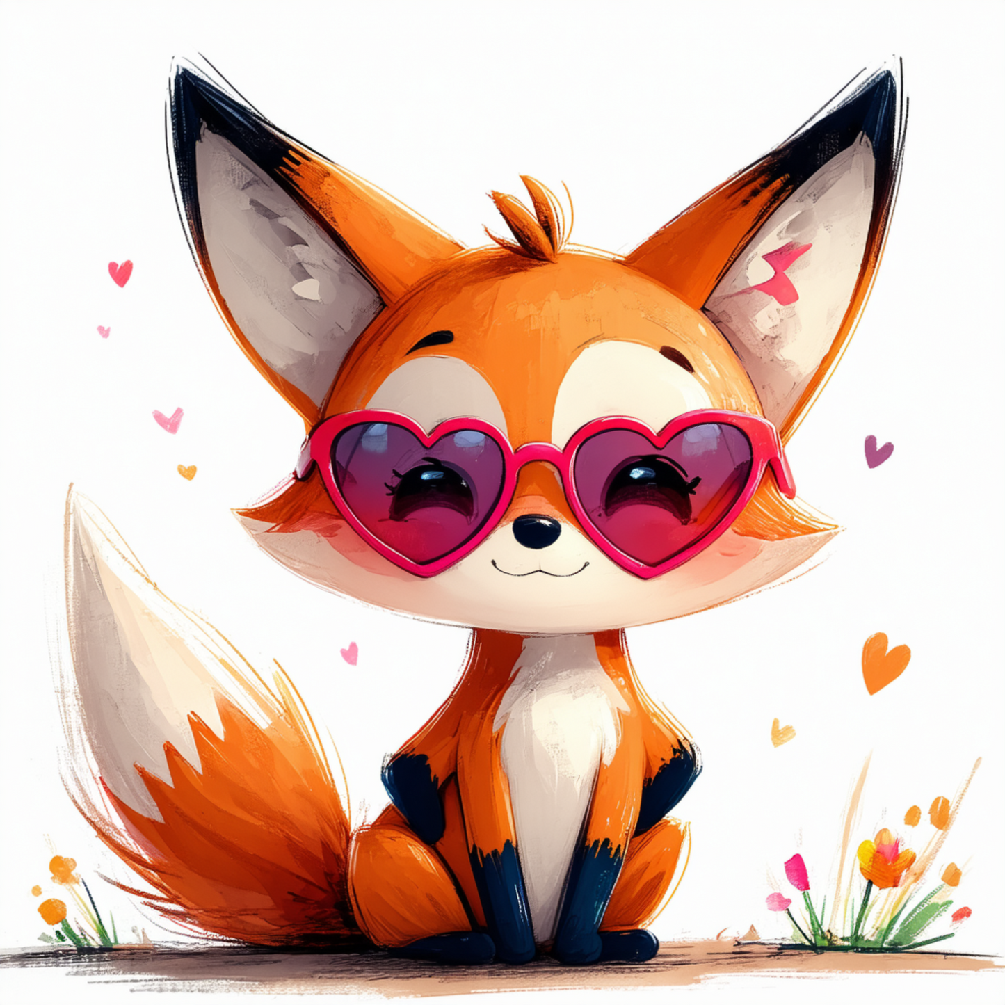Fox PNG Bundle – 4 Adorable Fox Clipart Images (Digital Download)